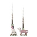 Bougeoir chiens ceramique multicolore Bloomingville Doglie set de