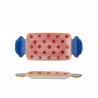Petite assiette de présentation gres peint multicolore Bloomingville Caramella