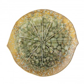 Plat de service rond gres design fruit Bloomingville Milani