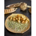 Plat de service rond gres design fruit Bloomingville Milani