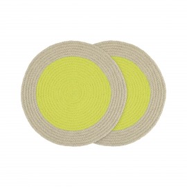 Set de table rond coton design couleur Remember