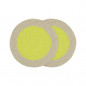 Set de table coton rond design Remember lot de 2 Set de table coton rond design Remember lot de 2