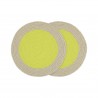 Set de table rond coton design couleur Remember