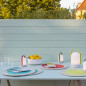 Set de table coton rond design Remember lot de 2 Set de table coton rond design Remember lot de 2