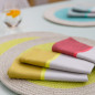 Set de table coton rond design Remember lot de 2 Set de table coton rond design Remember lot de 2