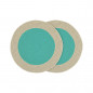 Set de table coton rond design couleur Remember lot de 2