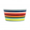 Grand bol porcelaine rayures multicolores Remember Lorenzo