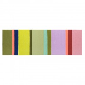 Tapis couloir coton rayures multicolores Remember Riva