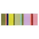 Tapis couloir coton rayures multicolores Remember Riva
