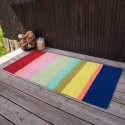 Petit tapis coton rayures multicolore Remember Riva
