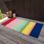 Petit tapis coton rayures multicolore Remember Riva