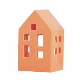 Maison porcelaine photophore Remember Peach