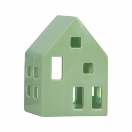 Maison en porcelaine photophore design Remember Sage