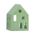 Maison en porcelaine photophore design Remember Sage