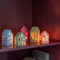 Maison en porcelaine photophore design Remember Sage