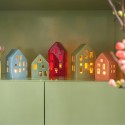 Maison en porcelaine photophore design Remember Sage