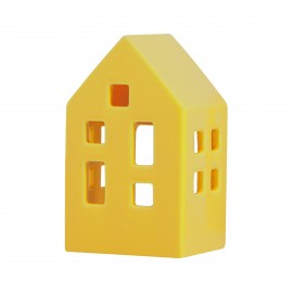 Maison photophore porcelaine design Remember Yellow