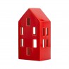 Maison photophore porcelaine Remember Red
