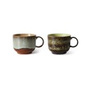 Mugs gres artisanal Hk living Odyssey set de 2