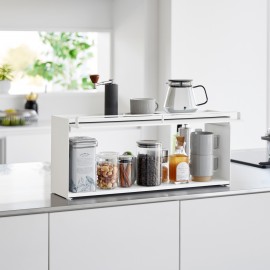 Etagere rangement plan de travail cuisine semi ferme Yamazaki Tower