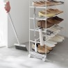 Etagere a chaussures 5 niveaux tablette bois roulettes Yamaazaki Tower