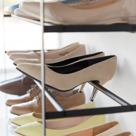 Etagere rangement chaussures 5 niveaux tablette bois Yamaazaki Tower