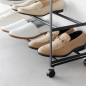 Etagere rangement chaussures 5 niveaux tablette bois Yamaazaki Tower