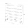 Etagere rangement chaussures 5 niveaux tablette bois Yamaazaki Tower