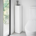 Rangement papier toilette brosse wc acier design Yamazaki Tower