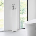Rangement papier toilette brosse wc acier design Yamazaki Tower