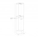 Rangement papier toilette brosse wc acier design Yamazaki Tower