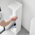 Rangement papier toilette brosse wc acier design Yamazaki Tower
