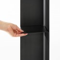 Rangement rouleaux toilette brosse wc acier design Yamazaki Tower