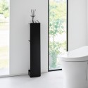 Rangement rouleaux toilette brosse wc acier design Yamazaki Tower