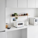 Etagere rangement plan de cuisine bois design Yamazaki Tower