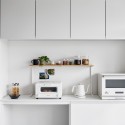 Etagere rangement plan de cuisine bois design Yamazaki Tower