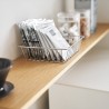 Etagere rangement plan de cuisine bois design Yamazaki Tower