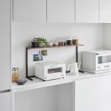 Etagere rangement plan travail cuisine bois design Yamazaki Tower