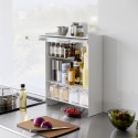Rangement epices acier design plan de travail cuisine Yamazaki Tower