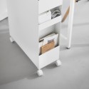Rangement a roulettes 3 tiroirs polyvalent design Yamazaki Tower