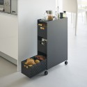 Rangement a roulettes 3 tiroirs design polyvalent Yamazaki Tower