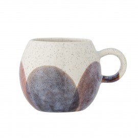Mug rond ceramique peint design scandinave Bloomingville Paula