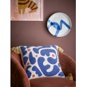 Coussin coton recycle motif design abstrait Bloomingville Eviaya