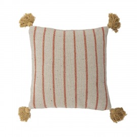 Coussin coton recycle motif design abstrait Bloomingville Eviaya