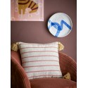 Coussin coton recycle motif design abstrait Bloomingville Eviaya