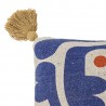 Coussin coton recycle motif design abstrait Bloomingville Eviaya