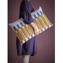 Coussin motif graphique design multicolore Bloomingville Lane
