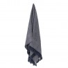 Plaid coton recycle bleu chevrons Bloomingville Herringbone