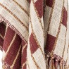 Plaid coton design abstrait rouge Bloomingville Cang