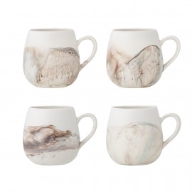 Mugs ceramique decore Bloomingville Lyre set de 3